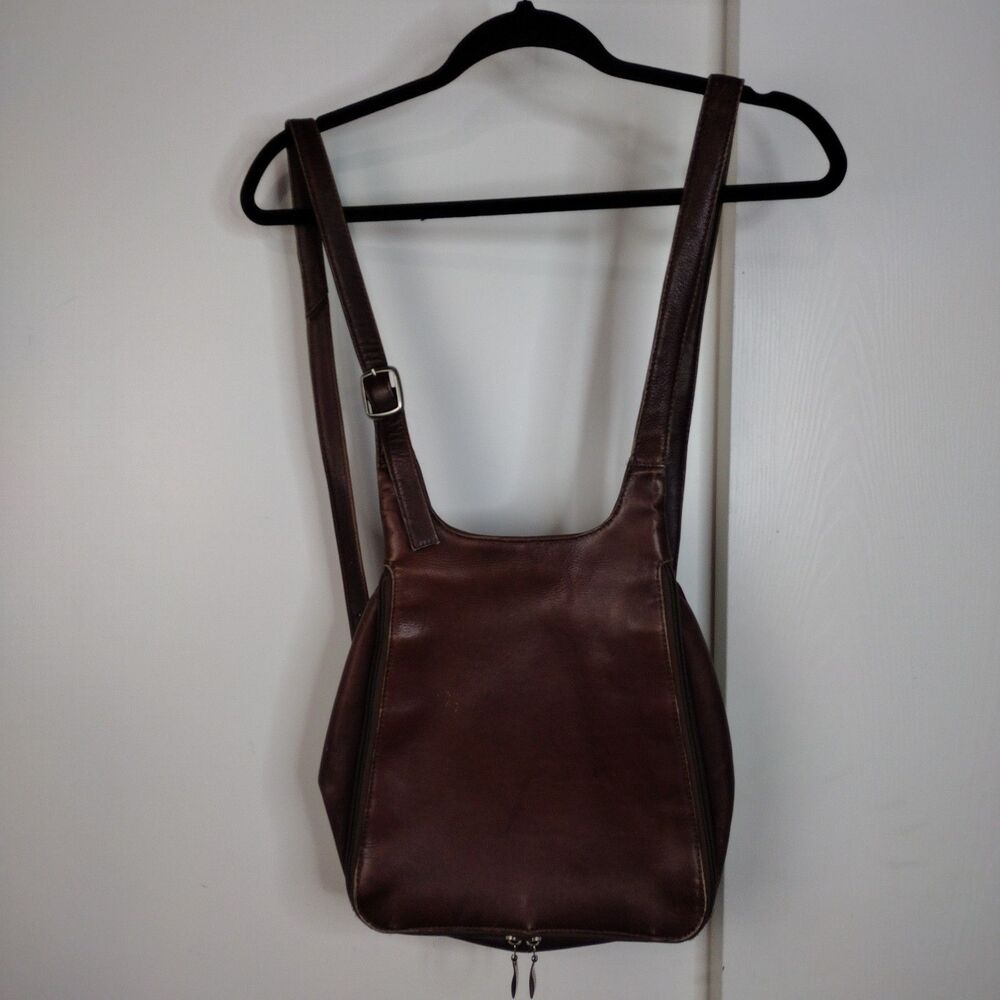 Volare Brown Leather Backpack Distressed Queros Made In Columbia